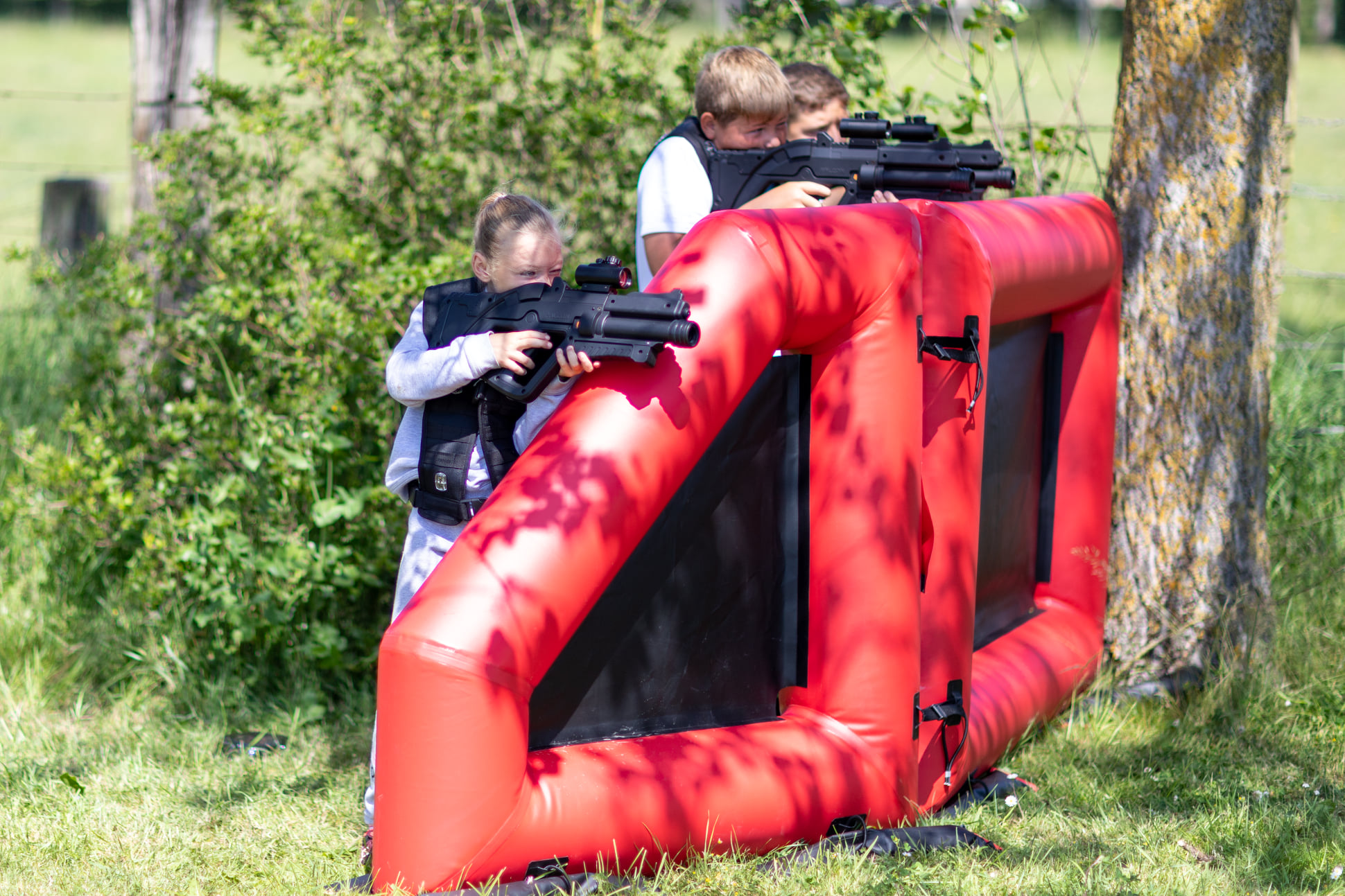 Installation LudikCamp sur un terrain extérieur