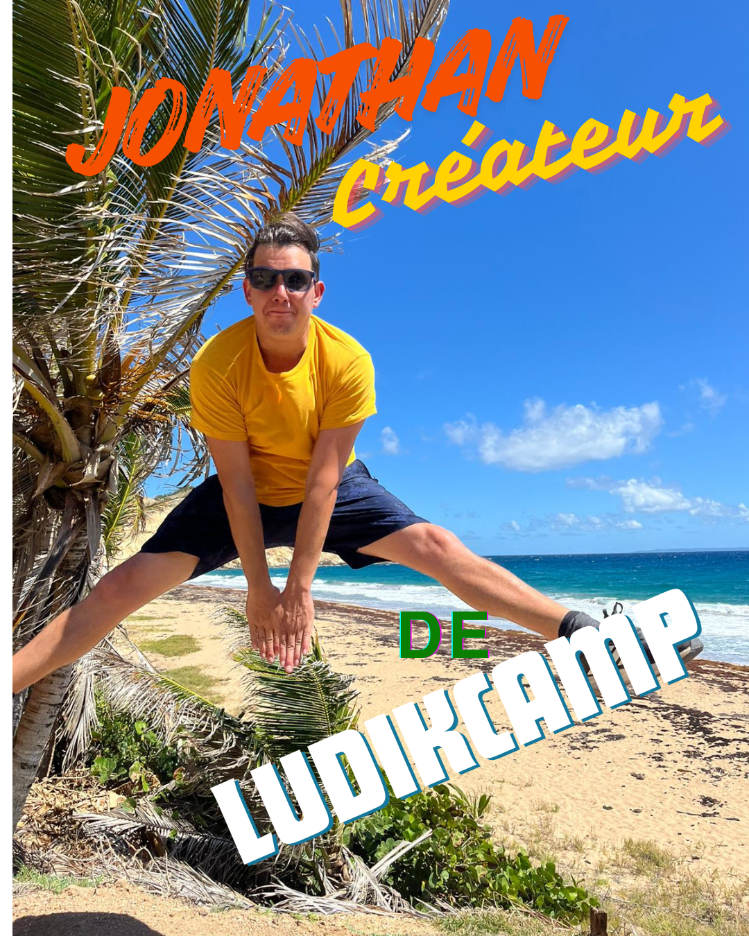 Jonathan, animateur LudikCamp sur le terrain